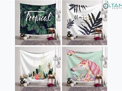 Tranh vải treo tường phong cách nhiệt đới Tropical khổ 150x200cm TRANH-20